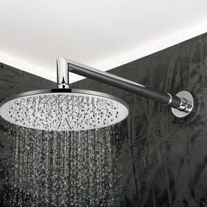 Shower Heads: Brass Shower Head with 300mm Round Chrome Rainfall Design
