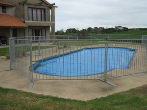 Temporary fencing that turns up when you need it