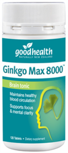 Ginkgo Max 8000 120 Tabs Fairfield Pharmacy
