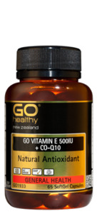 Products: GO VITAMIN E 500IU + CO-Q10 65 Caps Fairfield Pharmacy