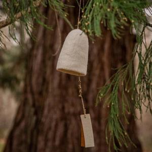 Home Decor: Muskhane Large Felt Rustic Bells - Natural