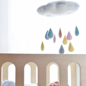 Home Decor: Tara Treasures | Felt Cloud Hanging Mobiles | Pastel (2 Styles)