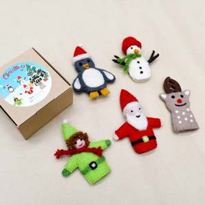 Tara Treasures | Finger Puppet Set - Christmas