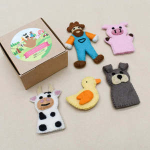 Tara Treasures | Finger Puppet Set - Old MacDonald's Farm Set A