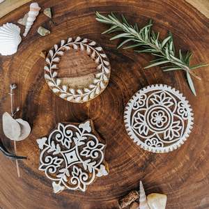 Tara Projects: Wooden Printing Blocks - Large Ornate Designs