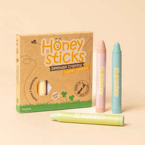 Honeysticks | Natural Beeswax Crayons - Jumbo Size Pastel