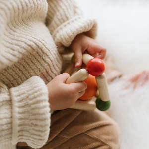 Eco Wooden Montessori Grasping Toy & Ball