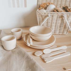 Eco Wooden Tableware Set