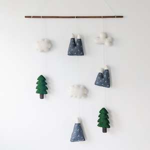 Felt Wall Hanging - Mountains