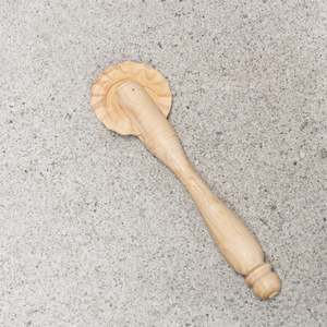 Home Corner And Dramatic Play: Pastry Wheel Play Dough Cutting Accessory - Wooden