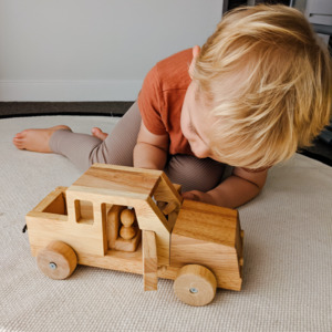 Qtoys | Natural Wooden Safari Jeep