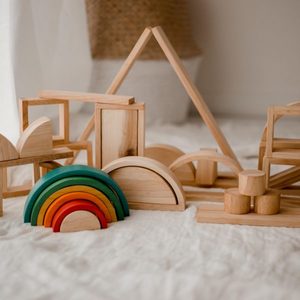 Blocks And Construction: Qtoys | Hollow Blocks with Rainbow