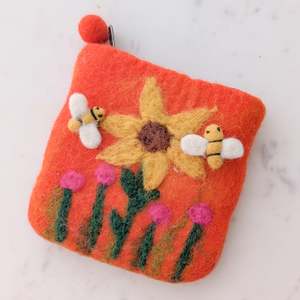 Felt Purse - Sunflower Solstice