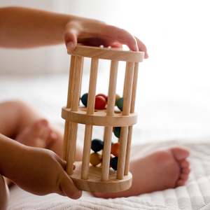 Montessori Inspired Toys: Qtoys | Wooden Rainmaker Mini