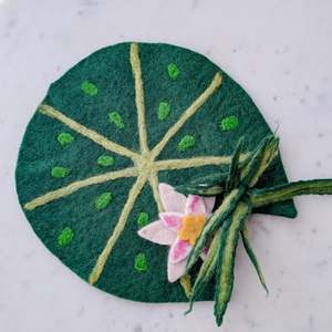 Himalayan Felt: Felt Play Mat - Lily Pad