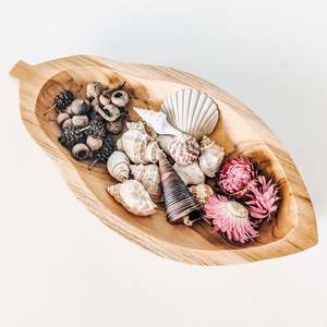 Wooden Papaya Bowl
