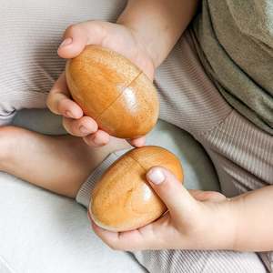 Artisans Of Bolgatanga: Large Wooden Egg Shaker