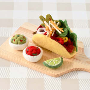 Play Food: Tara Treasures | Felt Food - Taco Set