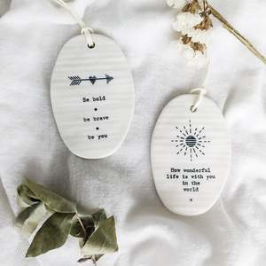 East Of India: Porcelain Hangings