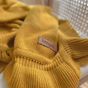 Bengali: Heirloom Baby Blanket - Sunflower