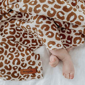 Bengali: Heirloom Baby Blanket - Leopard Spots