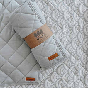 Bengali: Reversible Quilt | Playmat - Misty Seashell