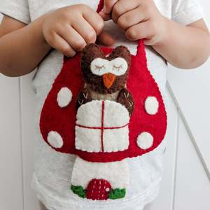 Felt Puppet Play Bag Set - Woodland