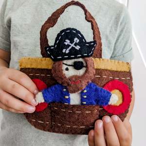 Felt Puppet Play Bag Set - Pirates