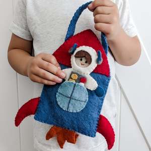 Pashom: Felt Puppet Play Bag Set - Outer Space
