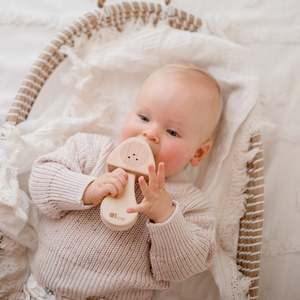 Qtoys | Wooden Mushroom Rattle