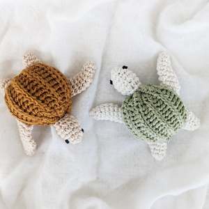 Crochet Turtle Rattles