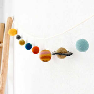Outer Space: Tara Treasures | Felt Garland - Solar System