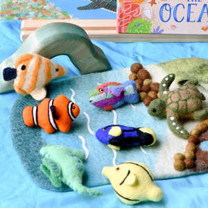 Aquatic Adventures: Tara Treasures | Felt Animals - Coral Reef Fish Set