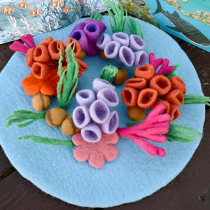 Tara Treasures | Felt Mat - Coral Reef 3D Playscape