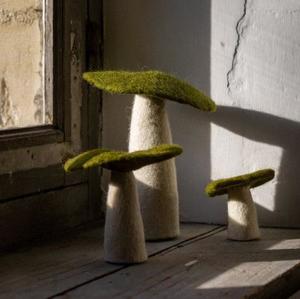 Muskhane France: Muskhane Felt Mushrooms | Olive