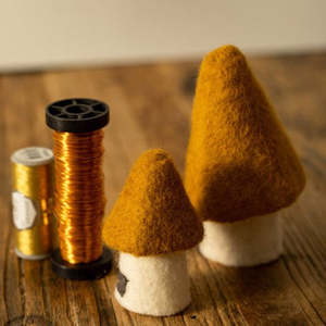 Muskhane France: Muskhane Felt Morel Mushrooms | Gold