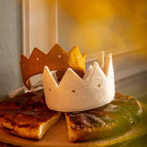 Ethical Gifts Christmas Collection: Muskhane Felt Crown | Rani - with stars (4 colours)