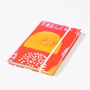 Paper Goods: Treeless Batik Fabric Cover Journal - Sunset