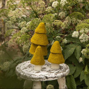 Muskhane Felt Fir Christmas Trees | Pistachio