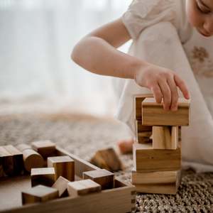 Blocks And Construction: Qtoys | Natural Wooden Blocks