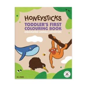 Honeysticks Colouring Book | Endangered Animals