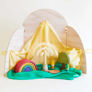 Sarah's Silks | Wooden Nature Table Display