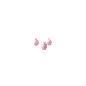 accessory: Strawberry Cupcakes - Pk of 3