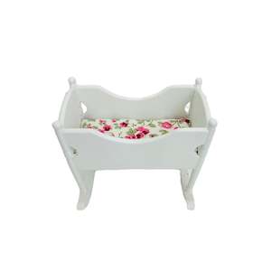 accessory: Floral Rocking Baby Crib