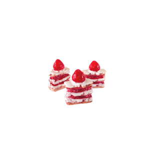 Fairy Food: Strawberry Shortcake - Pk of 3