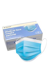 Reynard Medical Face Masks White 3Ply (Box of 50 Masks)