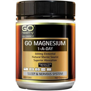 Pain Relief: GO Magnesium 1-A-Day 500mg 150caps