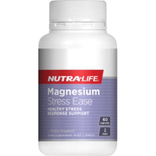Pain Relief: NUTRALIFE Magnesium Stress Ease 60 Capsules