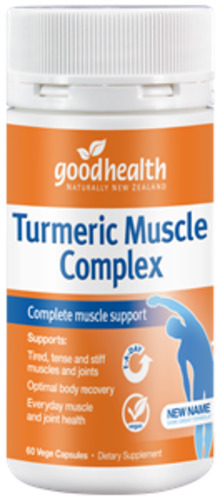 Pain Relief: Good Health Turmeric Muscle Complex 60 Capsules