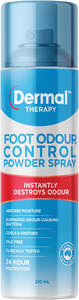 Foot Care: DERMAL THERAPY Foot Odour Control Powder Spray